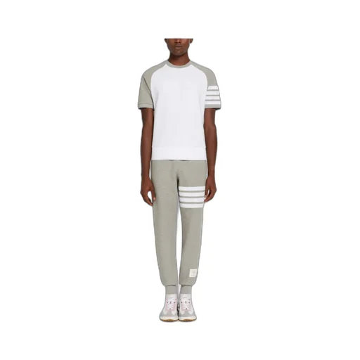 Ottoman Rib 4-Bar Stripe Track Pants
