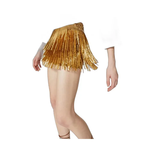 Sequined Tassel Shorts