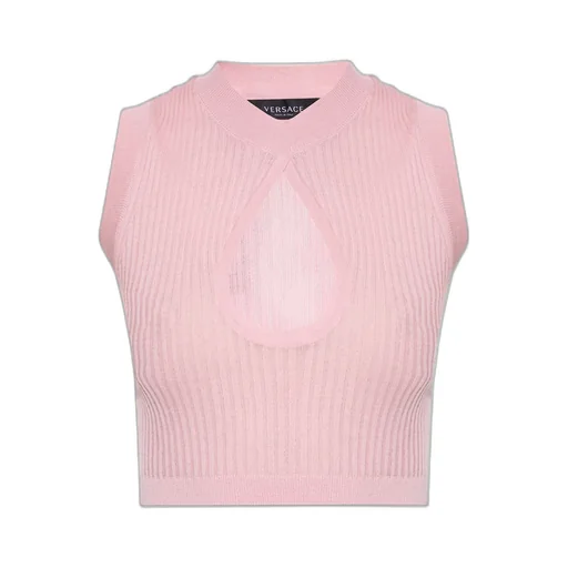 Cut-Out Ribbed Crop Top