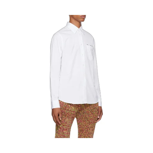 Marni Logo Print Buttoned Long Sleeved Shirt