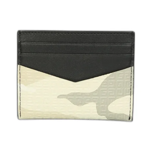 Givenchy Card Holder In 4G Camo Leather