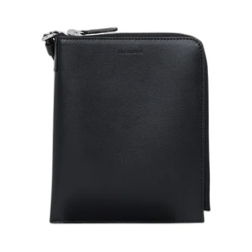 Jil Sander Logo Embossed Zipped Wallet