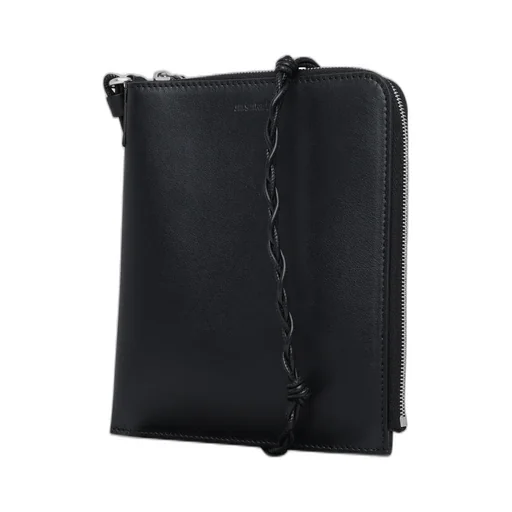 Jil Sander Logo Embossed Zipped Wallet