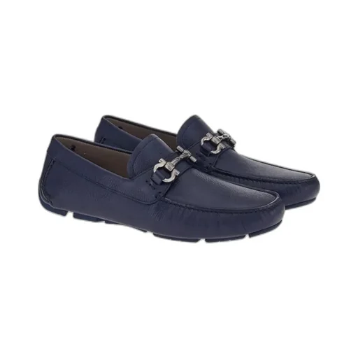 Gancini-Buckle Loafers