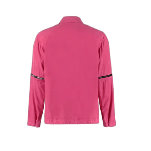 Stone Island Logo Detailed Buttoned Overshirt
