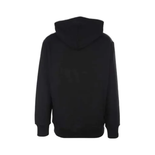 Embroidered-Slogan Long-Sleeve Hoodie