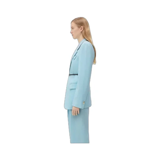 Bottega Veneta Belted-Waist Twill Jacket