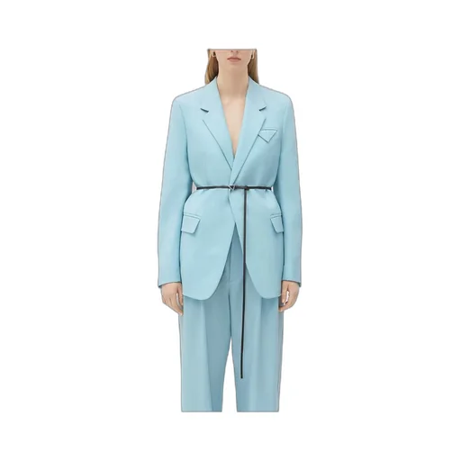 Bottega Veneta Belted-Waist Twill Jacket