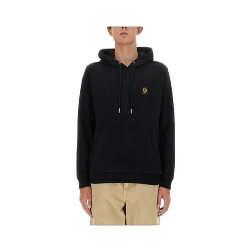 Logo-Patch Drawstring Hood