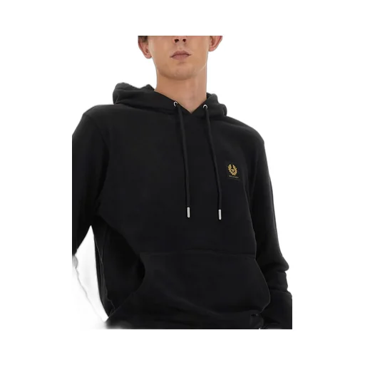 Logo-Patch Drawstring Hood