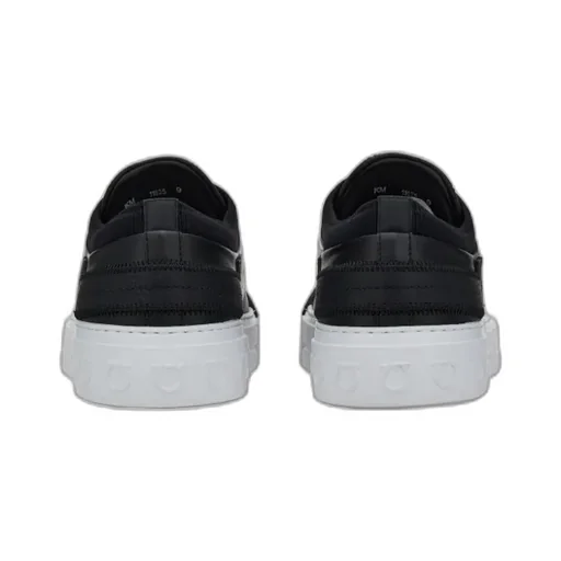 Black Logo Low-Cut Skate Shoes