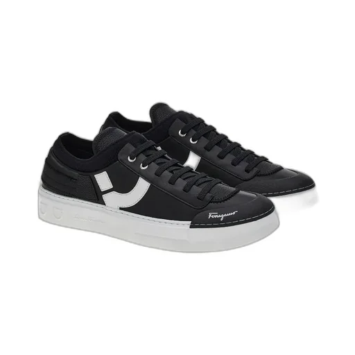 Black Logo Low-Cut Skate Shoes