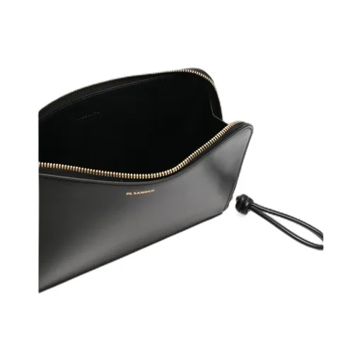 Jil Sander Logo Print Strap Clutch Bag