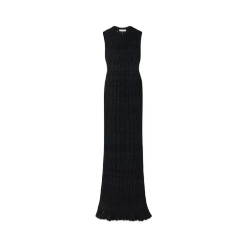 Cutro Hollow Knitted Extra-Long Dress