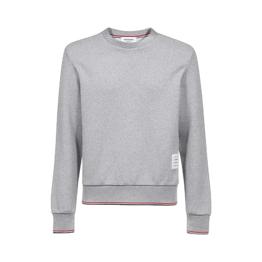 Thom Browne Herringbone Pattern Crewneck Sweater