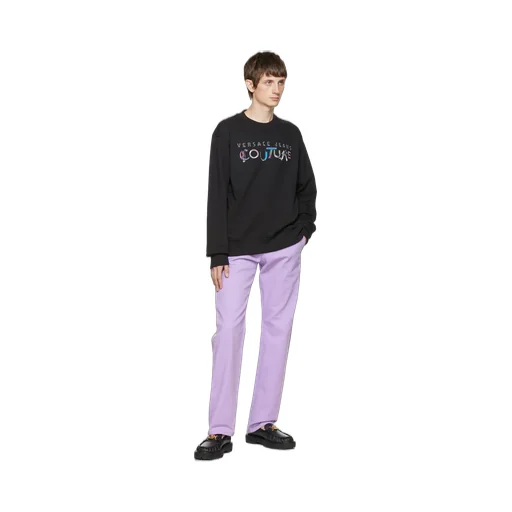 Mirrored-Style Mismatch Logo Sweatshirt
