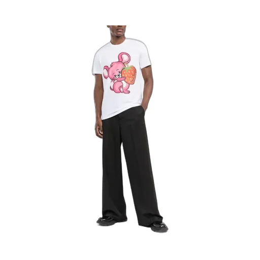 T-Shirt With Round Neck And Short Sleeves