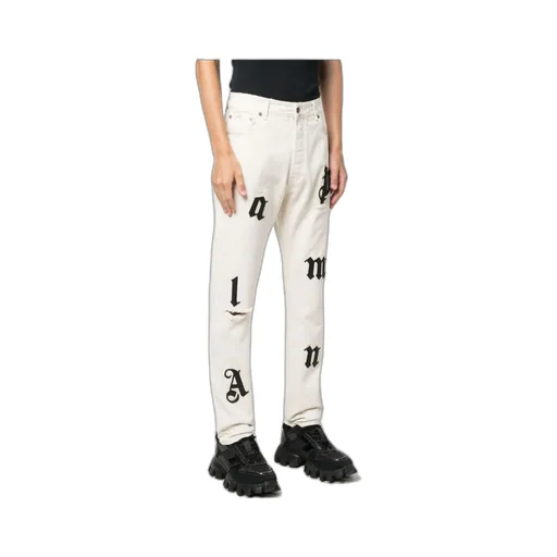 Logo-Patch Straight Leg Jeans