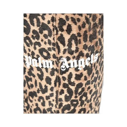 Leopard-Print Track Pants