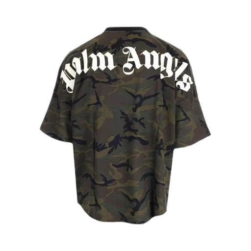 Palm Angels Camouflage Printed Crewneck T-Shirt