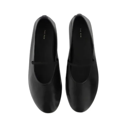 The Row Elasticated-Strap Ballerina Flats