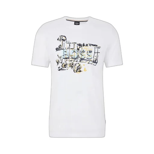 Illustration-Style Logo-Print T-Shirt