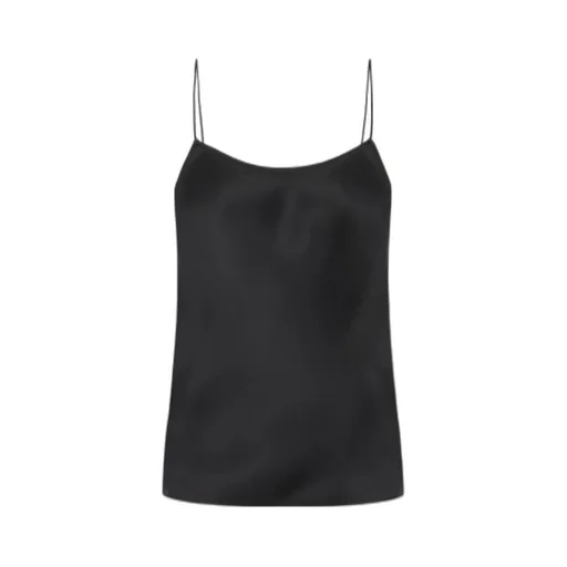 Square-Neck Silk Top
