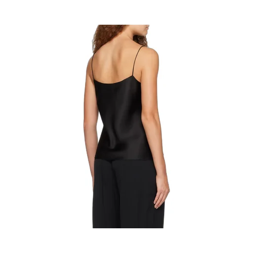 Square-Neck Silk Top