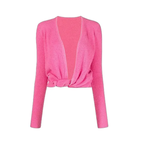 Le Gilet Noué Twisted Cropped Cardigan