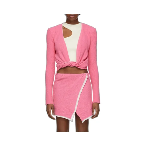 Le Gilet Noué Twisted Cropped Cardigan