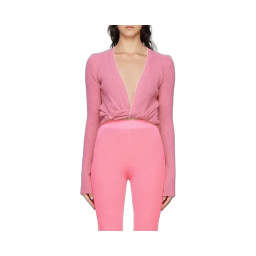 Le Gilet Noué Twisted Cropped Cardigan