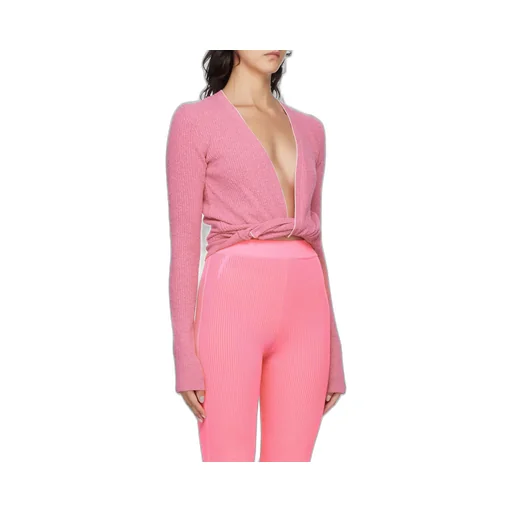 Le Gilet Noué Twisted Cropped Cardigan