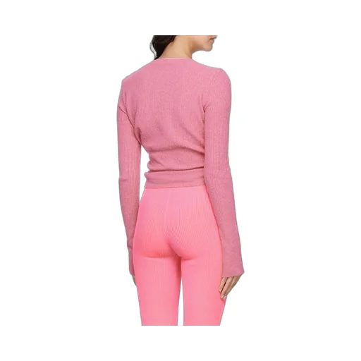 Le Gilet Noué Twisted Cropped Cardigan