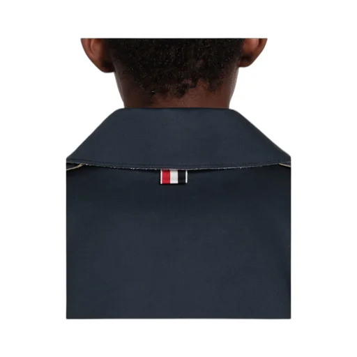 Rwb-Detail Belted Trench Coat