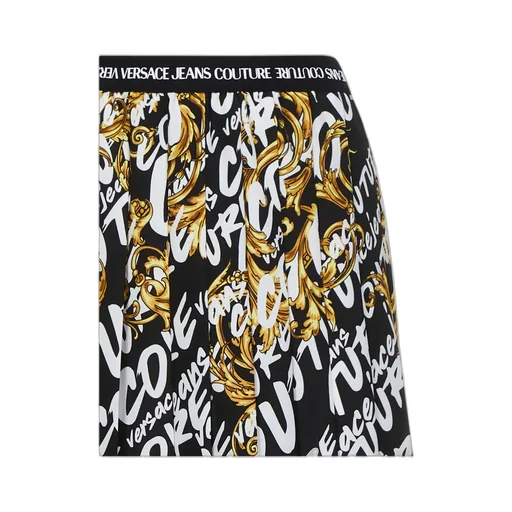Barocco-Print Pleated Skirt