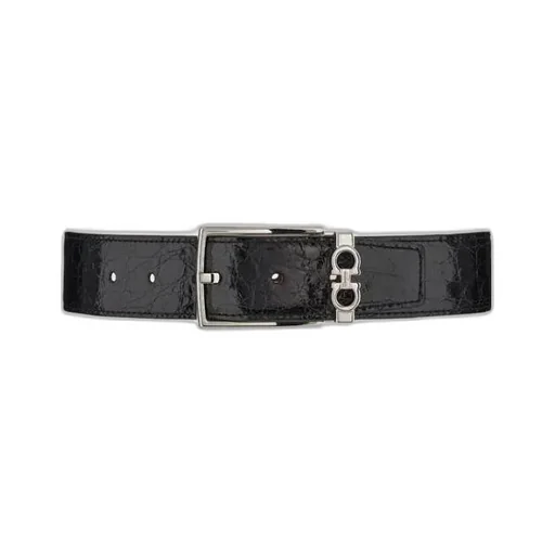 Salvatore Ferragamo Embossed Buckle Belt