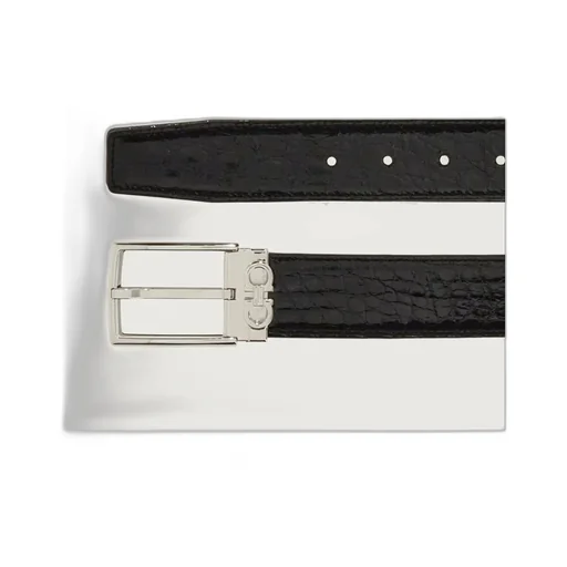 Salvatore Ferragamo Embossed Buckle Belt