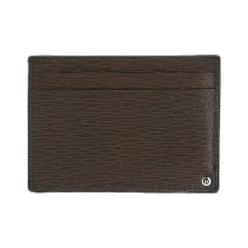 Gancini-Plaque Leather Cardholder