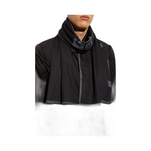 Logo-Print Modal-Cashmere Scarf