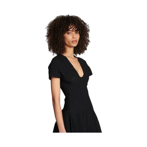 Balmain Pleated Knit Dress