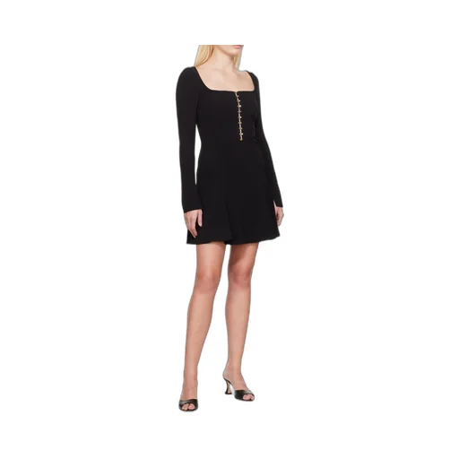 Blumarine Hook Detailed Flared Dress