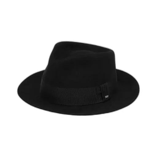 Saint Laurent Logo Plaaque Fedora Hat