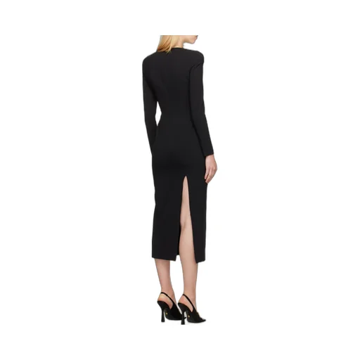 Versace Long Sleeved Midi Dress