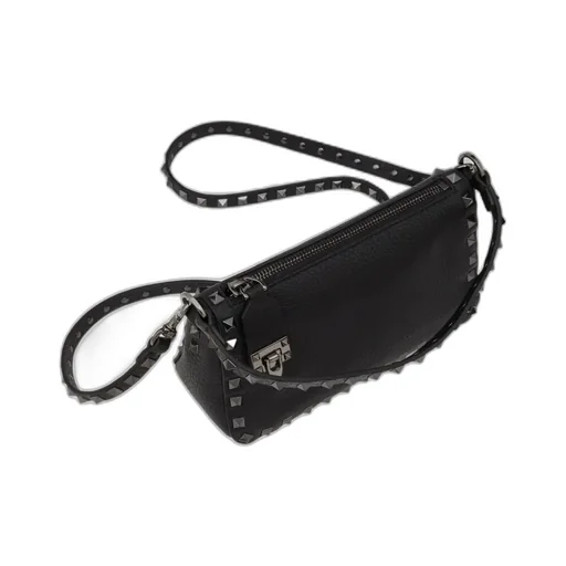 Valentino Garavani Rockstud Zip-Up Shoulder Bag