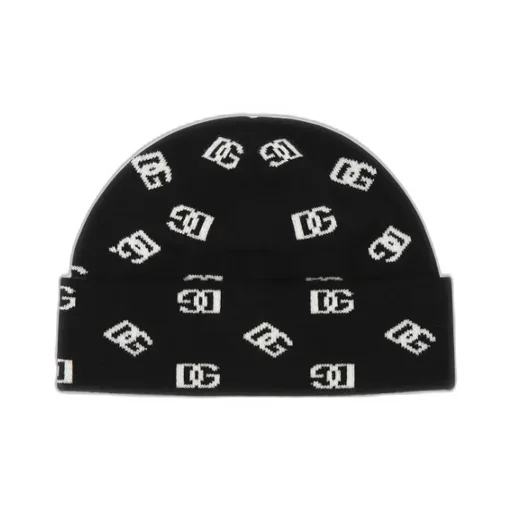 Dolce & Gabbana Logo Jacquard Knitted Beanie