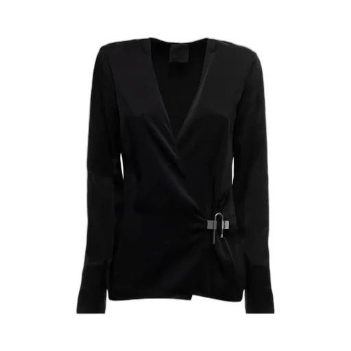 Givenchy Long-Sleeve Wrap Top