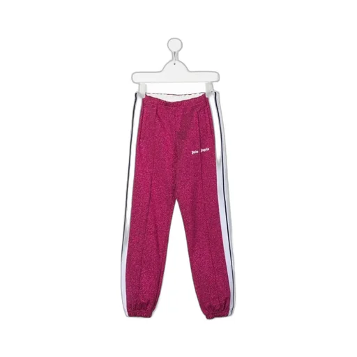 Palm Angels Kids Logo Printed Straight Leg Pants
