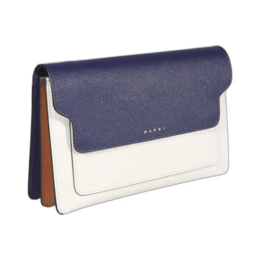Two-Tone Leather Shoulder Bag