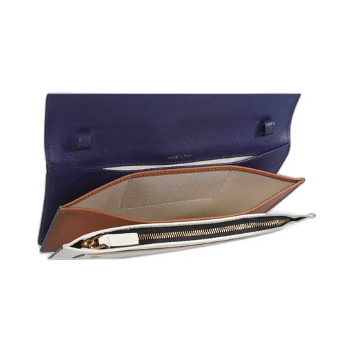 Two-Tone Leather Shoulder Bag