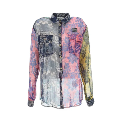 Versace Jeans Couture Semi-Sheer Panelled Shirt